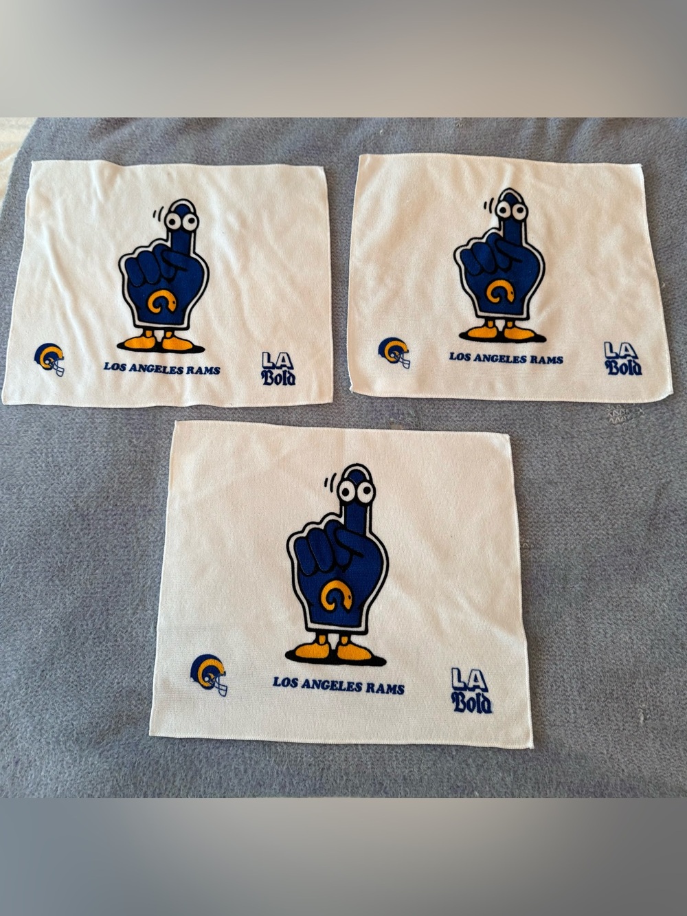 LA Rams Commemorative Towels - set of 3